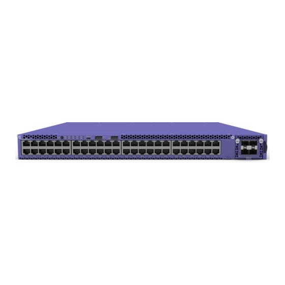 EXTREME SWITCHING 4900 Series Quick Start Configuration