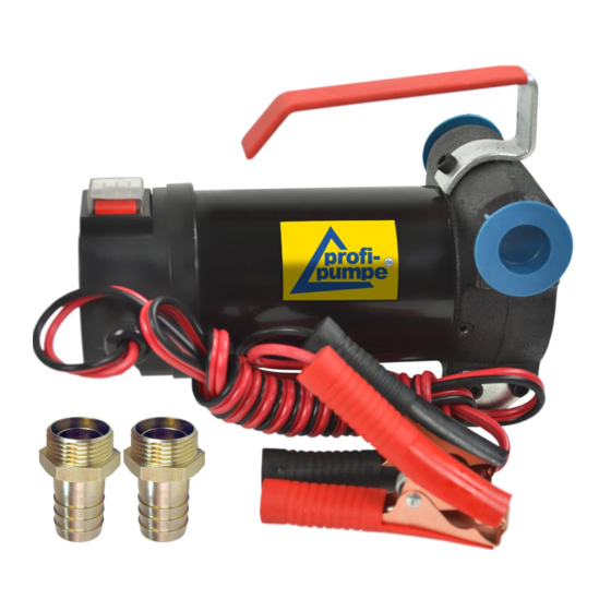 Profi-pumpe Diesel Star 160-1-4/24Volt Operating Instructions Manual