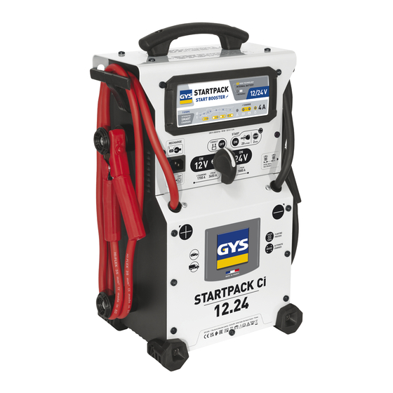 GYS STARTPACK 12.24 CI Translation Of The Original Instructions