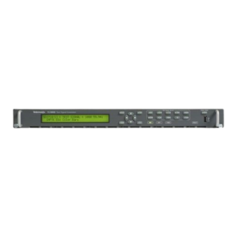 Tektronix TG8000 Manual