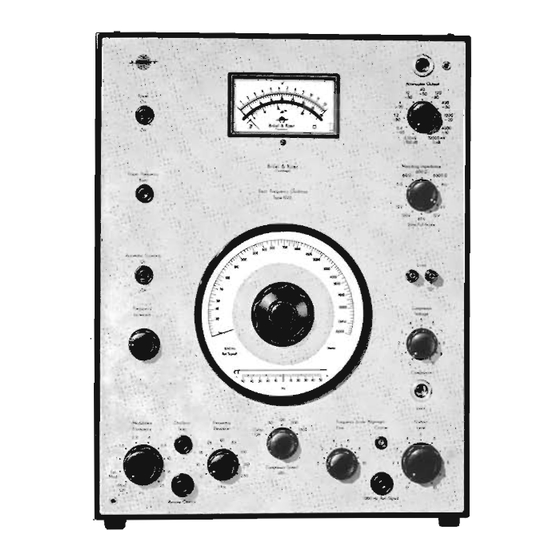 BRUEL & KJAER 1022 Instructions And Applications