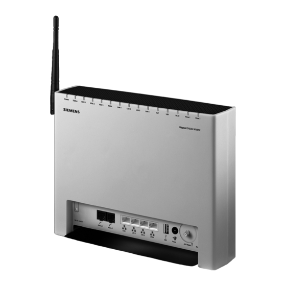 Siemens Gigaset SX686 WiMAX User Manual