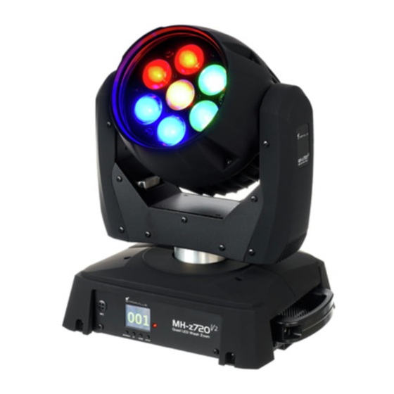 thomann STAIRVILLE MH-z720 V2 Quad LED Wash Zoom User Manual