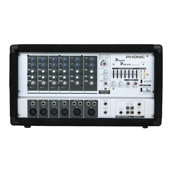 Phonic Powerpod 620 User Manual