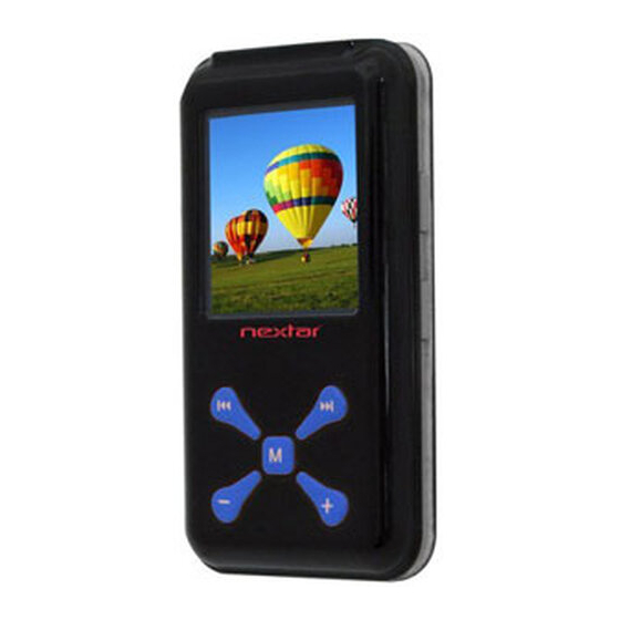 NEXTAR MA715 1 GB DIGITAL PLAYER INSTRUCTION MANUAL Pdf Download