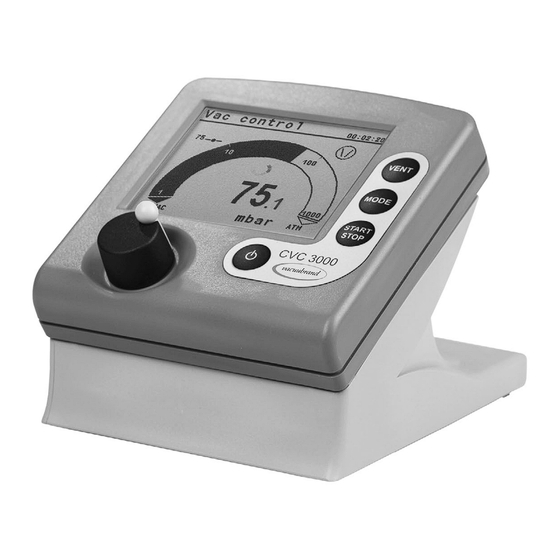 vacuubrand CVC 3000 Instructions For Use Manual