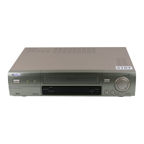Philips VR1600 Specification Sheet