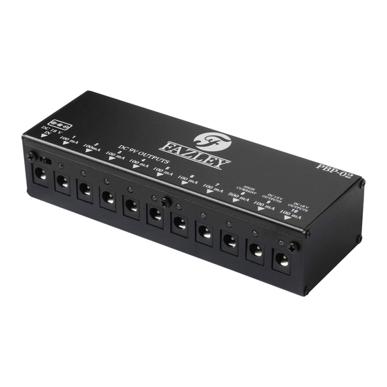 FAZLEY PBP-02 User Manual