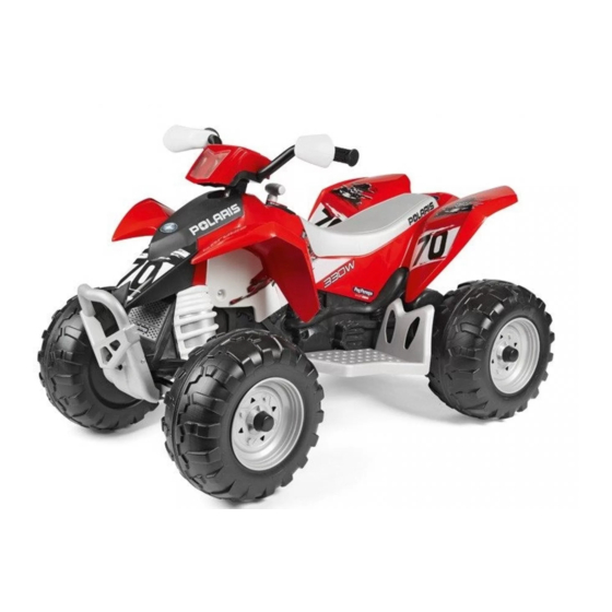Peg-Perego Polaris OUTLAW 330W Use And Care Manual