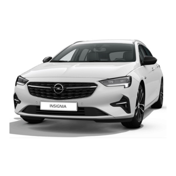 Vauxhall Corsa 2020 Instruction Card
