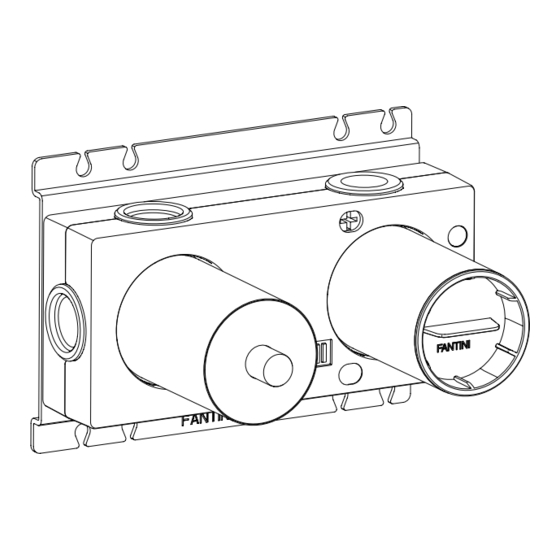 Fantini Rubinetti PARTI INCASSO M685A Instructions Manual