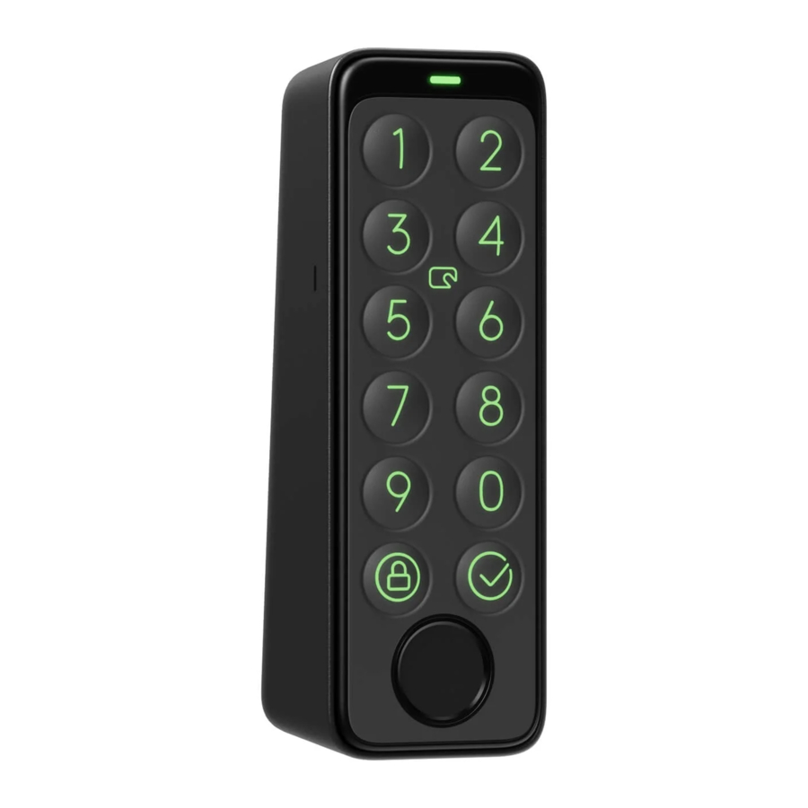 SwitchBot Keypad Touch W2500020 Manual