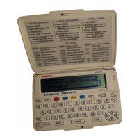 Franklin Bookman ADVANCED THESAURUS ATH-440 User Manual