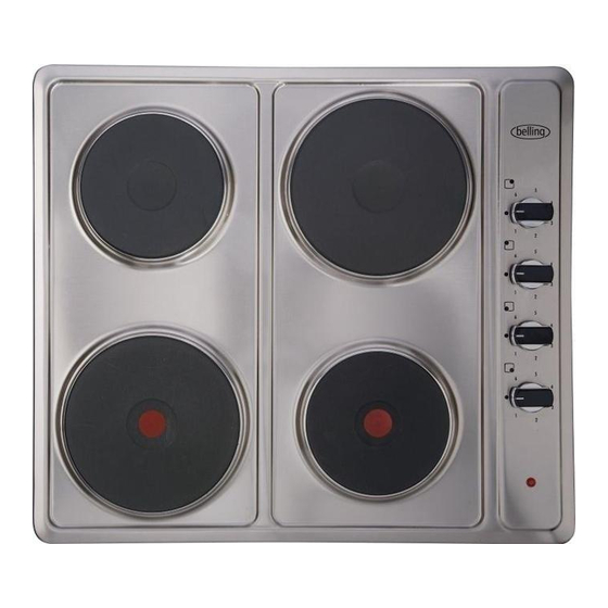 Belling SHU60 Installation And User Instructions Manual