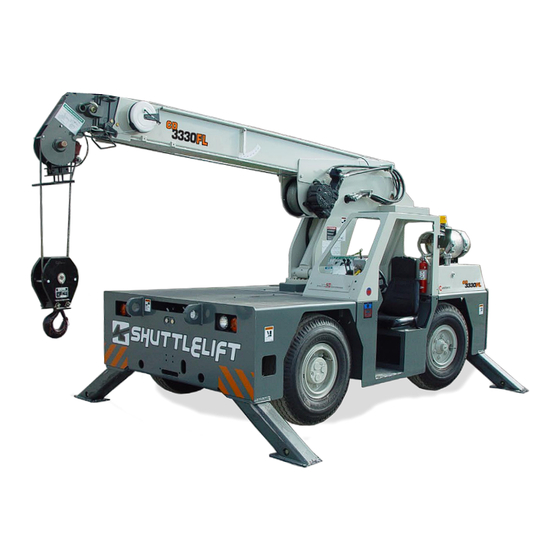 Manitowoc Shuttlelift CD3300 Series Product Manual