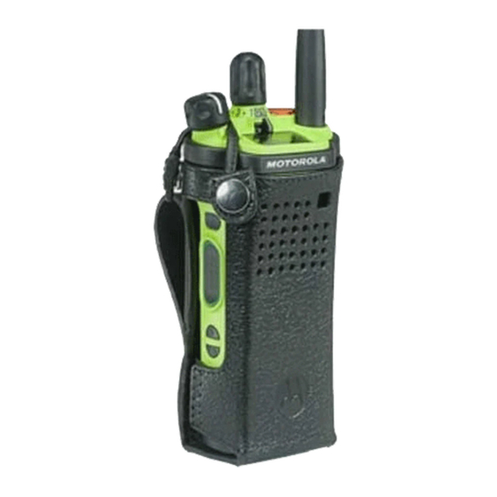Motorola solutions XE Carry Case Quick Start Manual