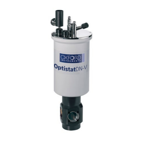 Oxford Instruments NanoScience Optistat DN-V Operator's Manual