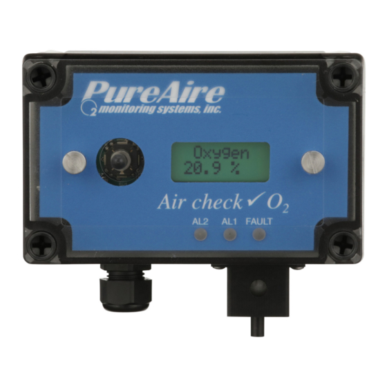 PureAire Air Check O2 99066 Instruction Manual