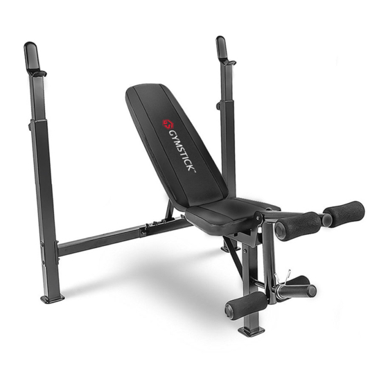 Gymstick WEIGHT BENCH WB6.0 User Manual