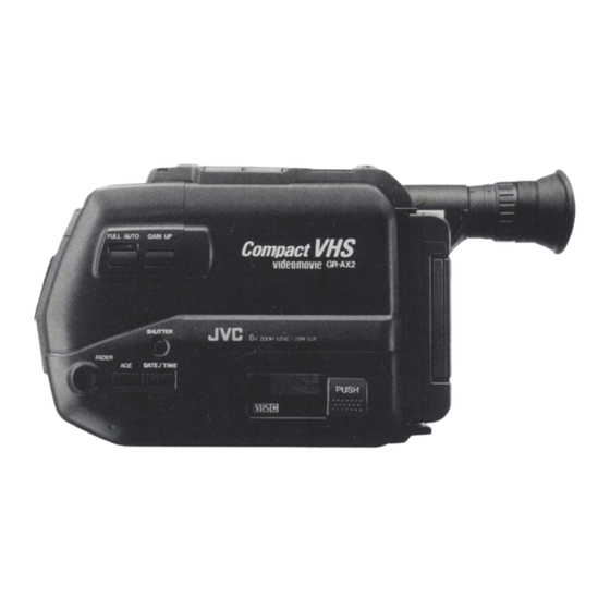 JVC VIDEOMOVIE GR-AX2 INSTRUCTIONS MANUAL Pdf Download | ManualsLib