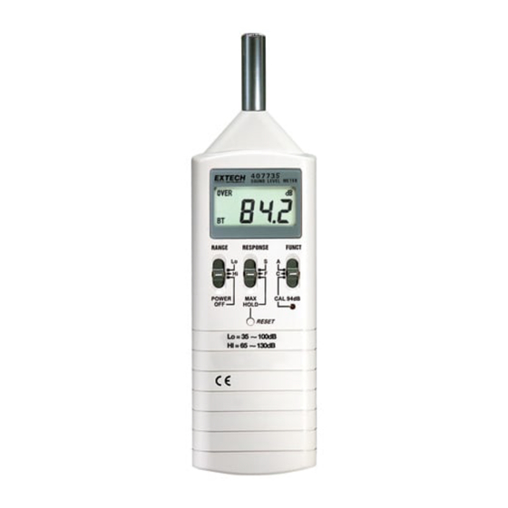Extech Instruments 407735 Instruction Manual