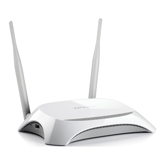 TP-Link TL-MR3420 Quick Installation Manual