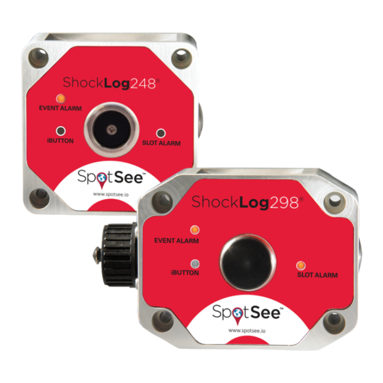 SpotSee ShockLog Series Manuals