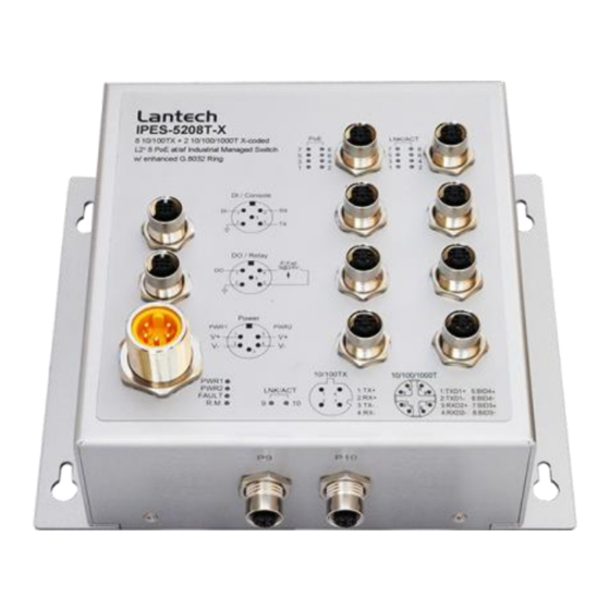 Lantech IPES-5208T-X Series Manuals