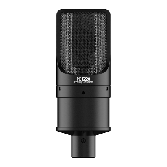 Takstar PC-K220 User Manual