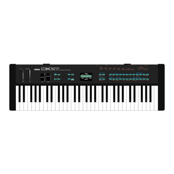 Yamaha DX27 Owner's Manual