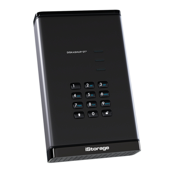 iStorage diskAshur DT3 Quick Start Manual