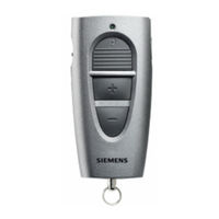 Siemens Remote Control User Manual