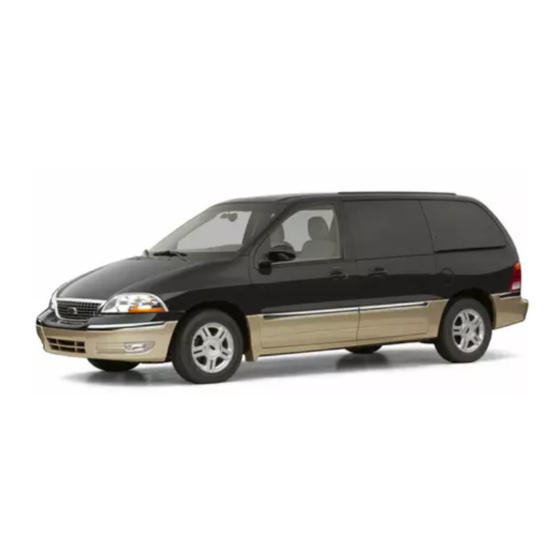 Ford 2002 Windstar User Manual