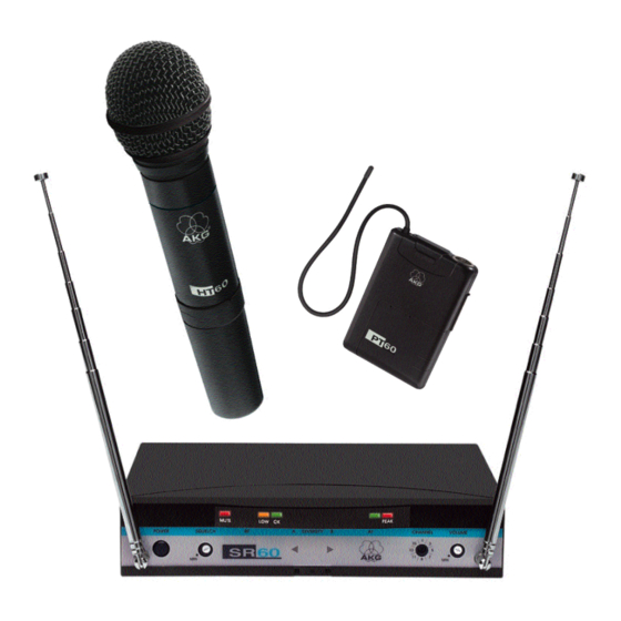 AKG WMS 60 User Instructions