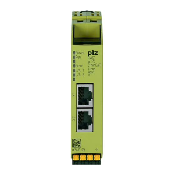 Pilz PNOZ m ES EtherCAT Manuals