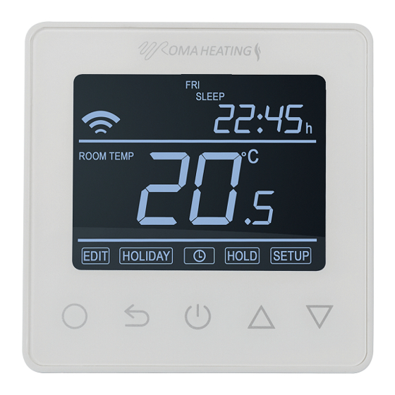 Roma Heating RW800i Instruction