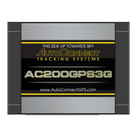 AutoConnect AC200GP Manuals