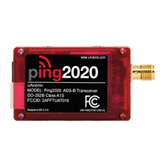 uAvionix Ping2020i Quick Start Manual