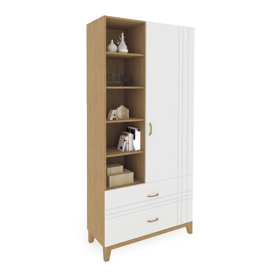 Meblik Bookcase high 100 Manual