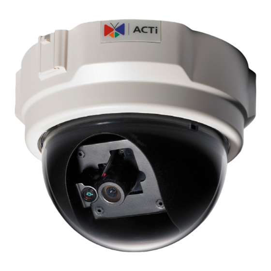 ACTi TCM-3401 Specification Sheet