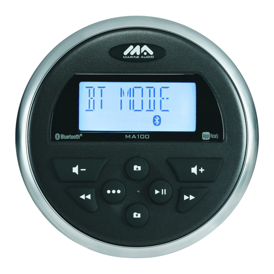 Marine Audio MA100 Owner's Manual