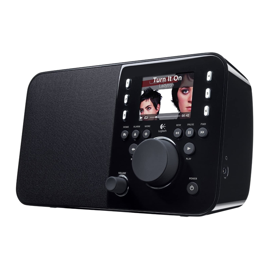 Logitech Squeezebox Radio Quick Start Manual