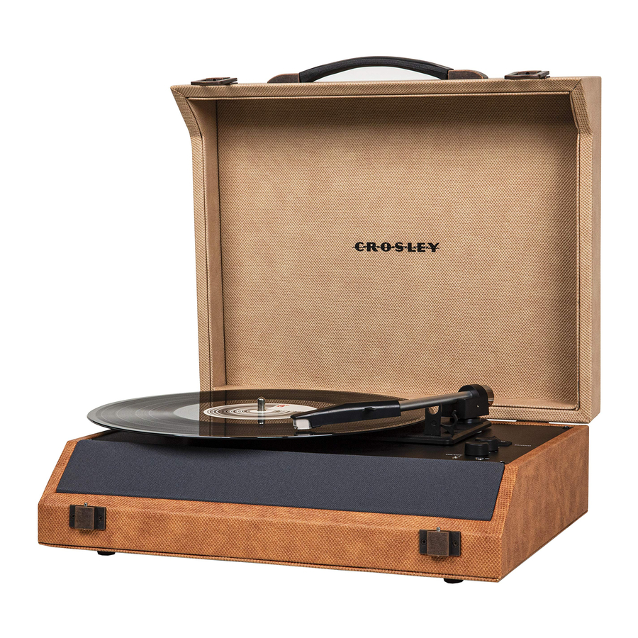 Crosley CR8018A - Momento Turntable Manual