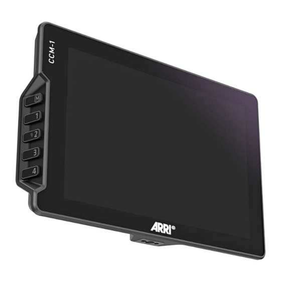 ARRI CCM-1 Quick Start Manual