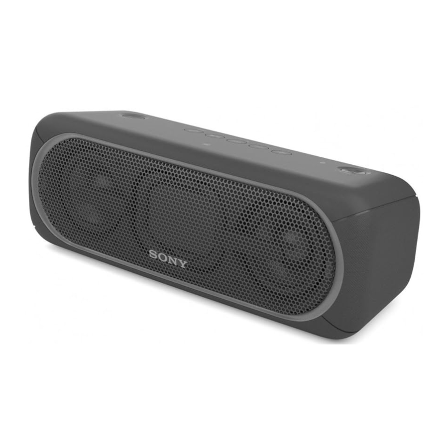 Sony SRS-XB40 Manual