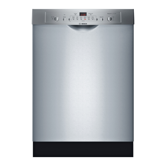 Bosch SHE3AR56UC/07 Installation Instructions Manual