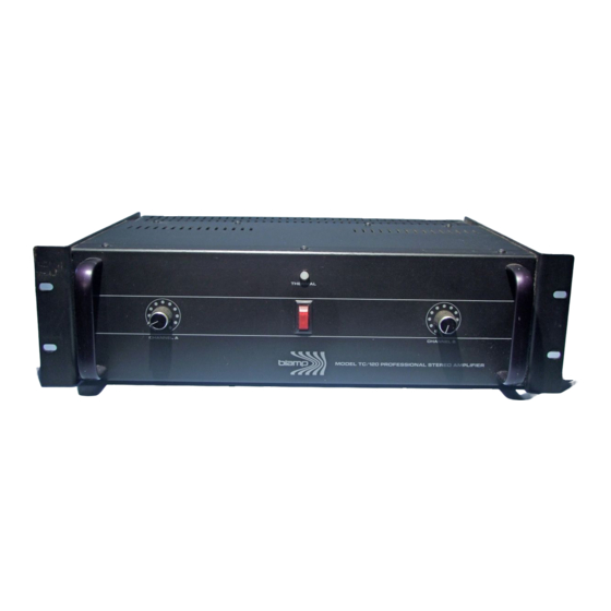 Biamp TC/120 Operation Manual