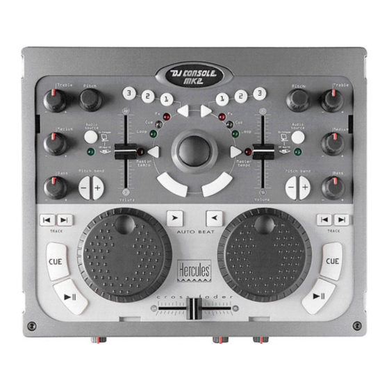 Hercules DJ Console MK2 DJ-1800 Quick Manual