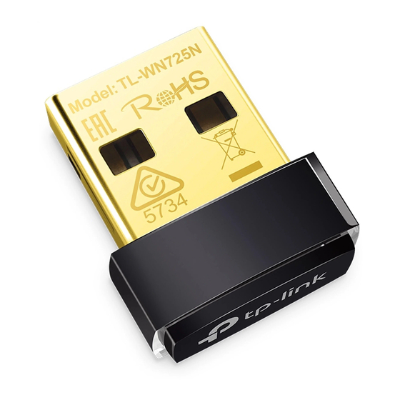 TP-Link TL-WN725N Quick Installation Manual