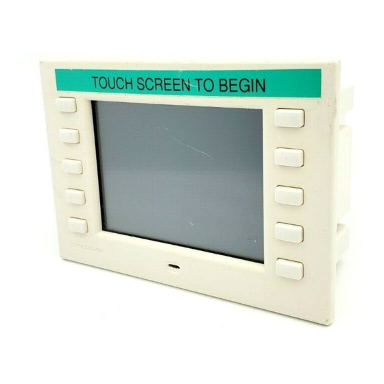 Crestron TPS-2000L Operation Manual
